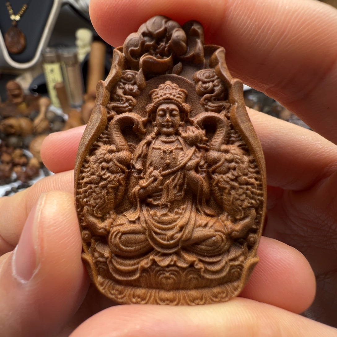 檀香木大势至菩萨老山檀