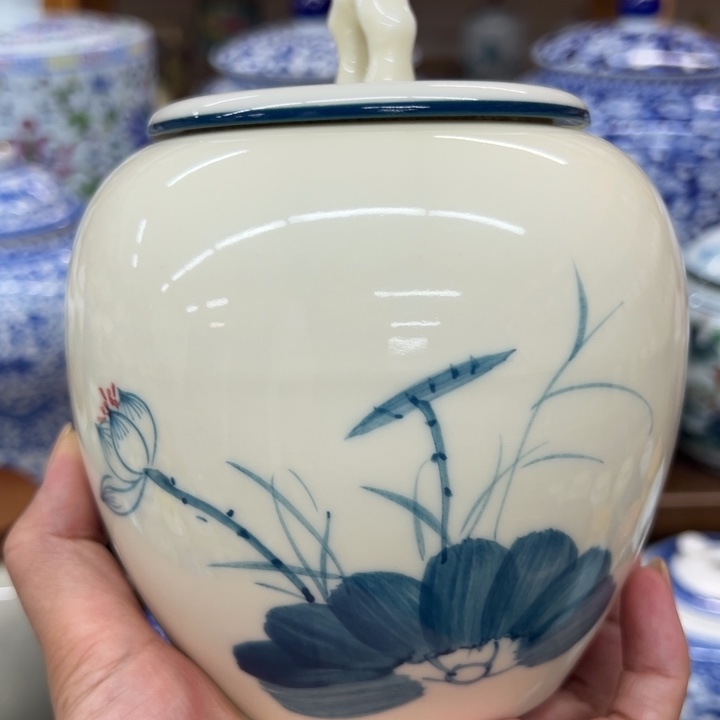 高端陶瓷茶叶罐密封罐