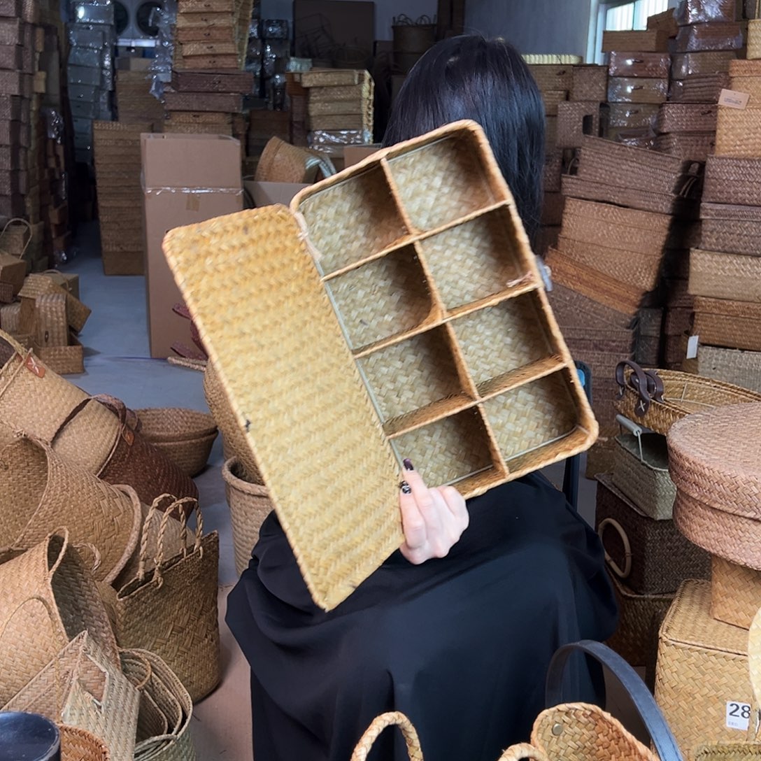 草编包/草编收纳盒微瑕疵