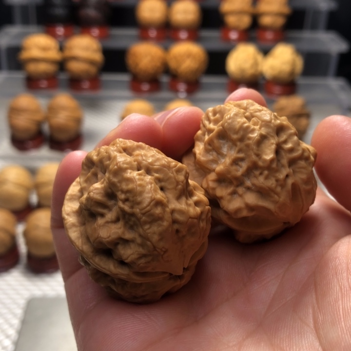 文玩核桃把件2天师疙瘩包