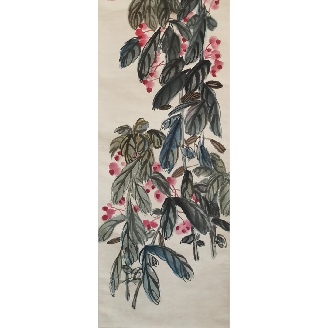 【辽拍】V250709-2-321《花卉》（4.3平尺）纸本镜片 DD25