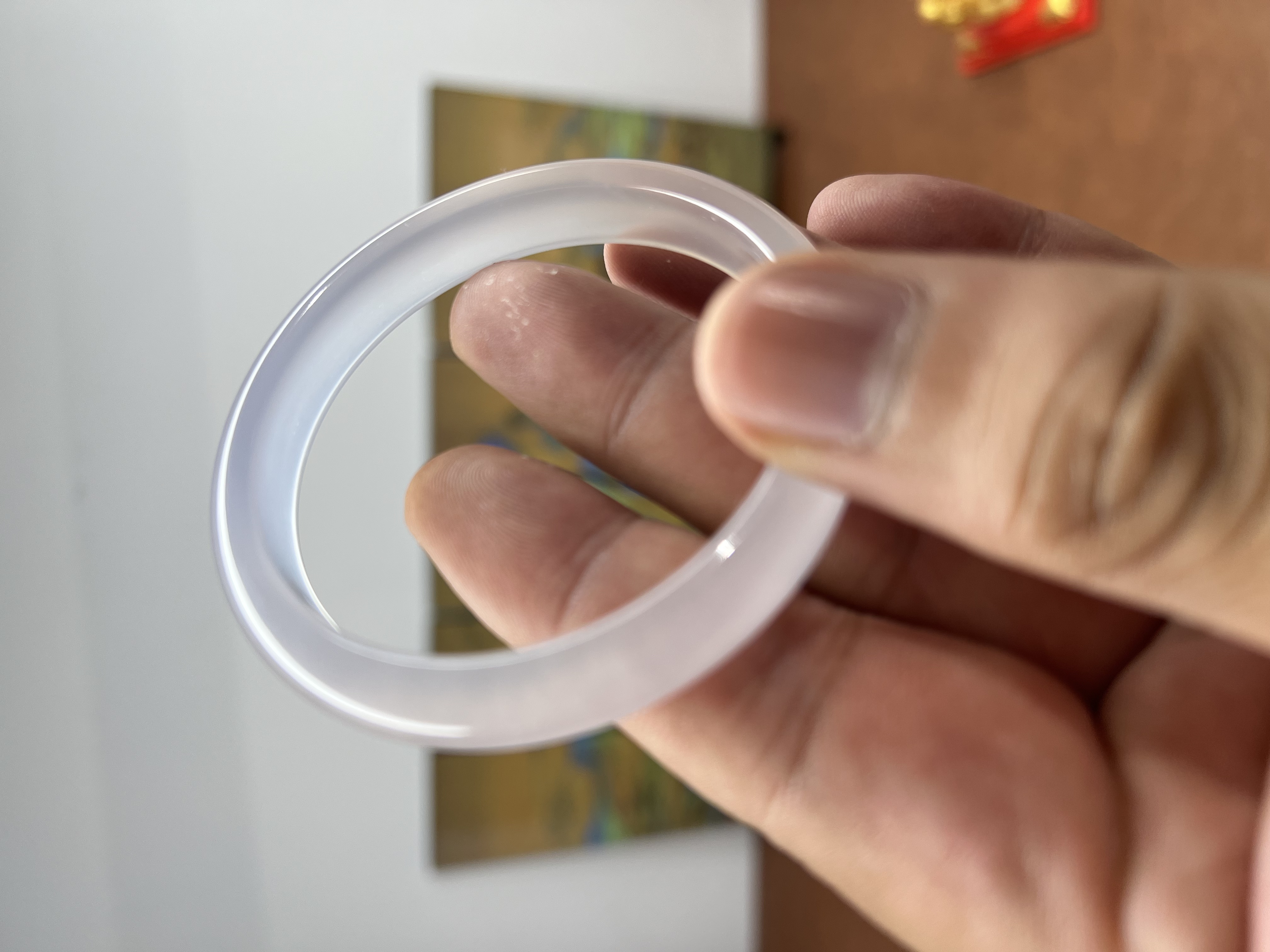 白月光手镯天然玛瑙玉髓玉镯手镯生日礼物多样性发一条