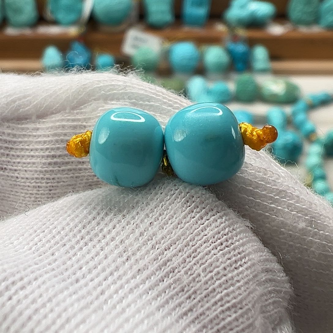 绿松石老型对珠未镶嵌