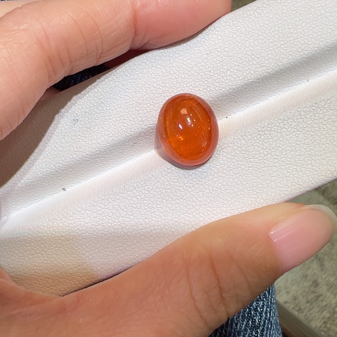 石榴石（芬达石）未镶嵌珠宝半成品10.95ct素面