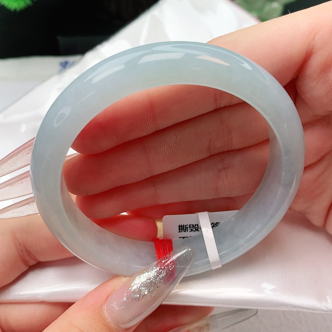 未镶嵌手镯翡翠正圈58