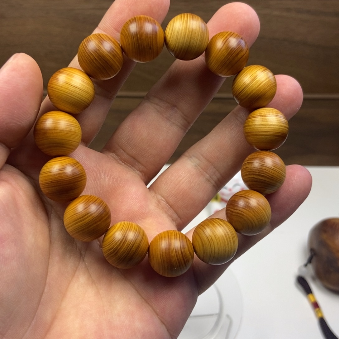 手串/手链柏木（崖柏）1.5太行黑油陈化素珠