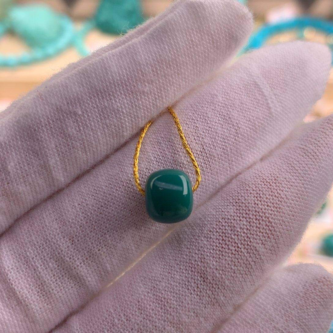 绿松石珠宝奇石未镶嵌8.5×7.5