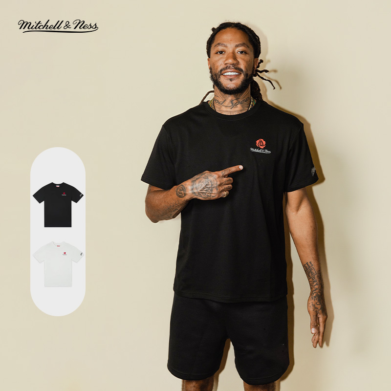 【罗斯同款】MITCHELL & NESSxDROSE-NBA芝加哥公牛德里克罗斯短袖T