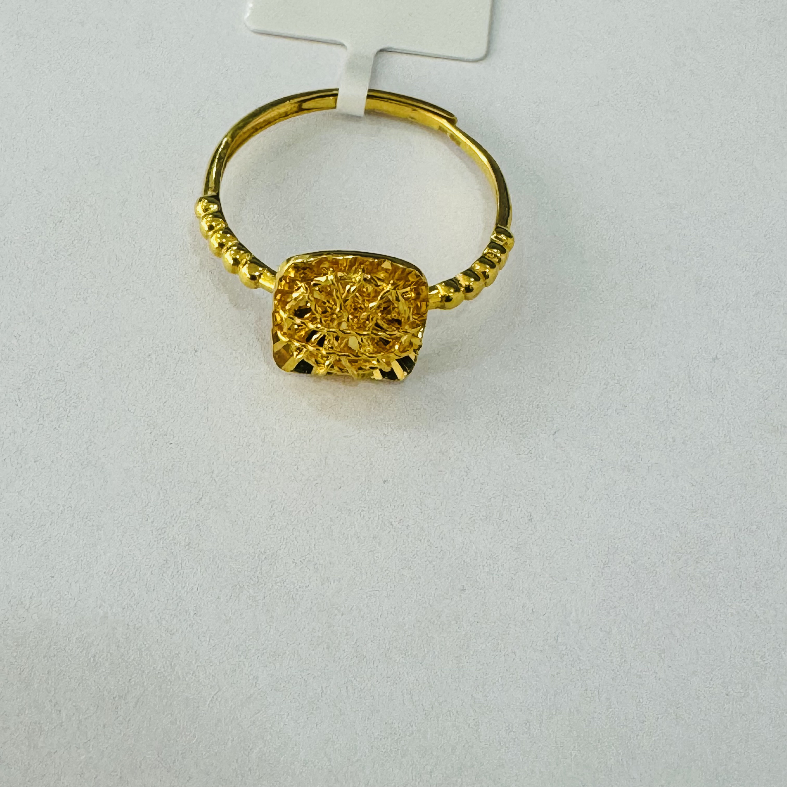 【小云专享】足金999饰品 时尚小方糖戒指 3.12 GP