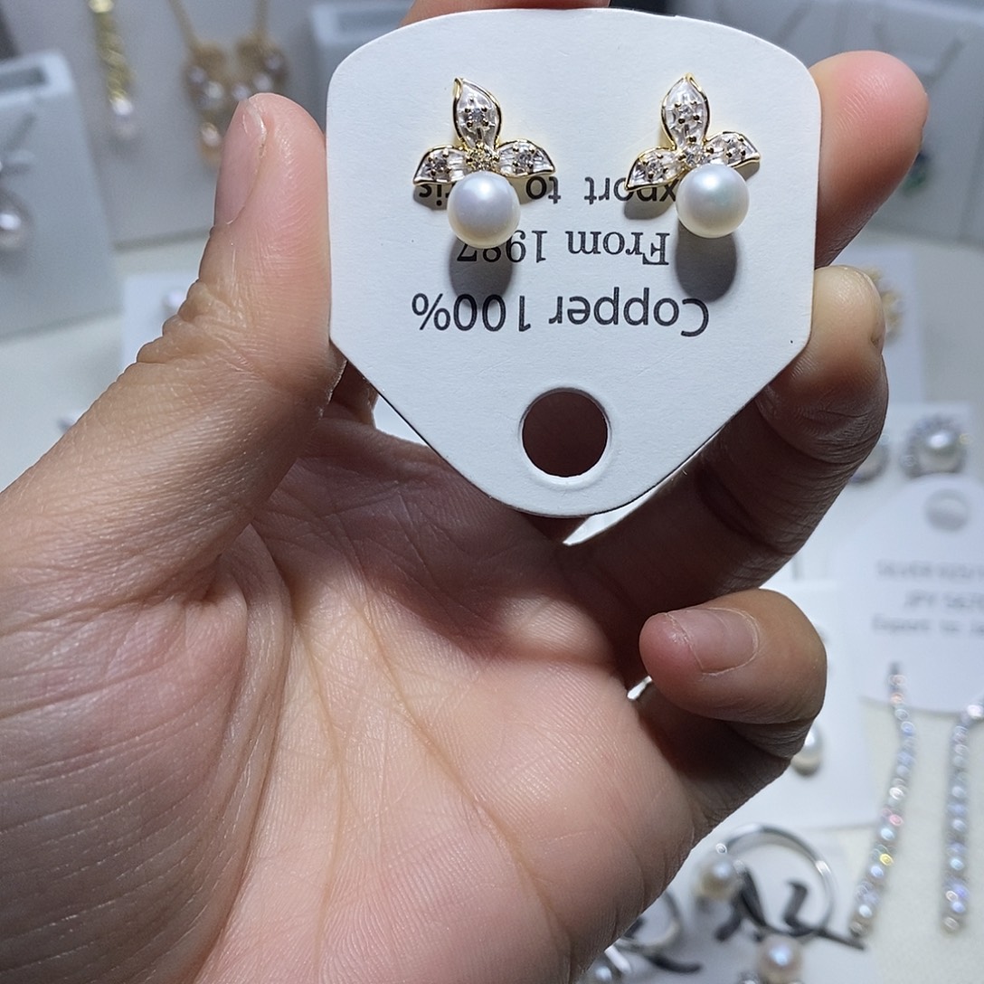 耳饰未镶嵌淡水珍珠