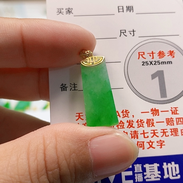 【闪购商品】翡翠颈饰18K金镶嵌翡翠