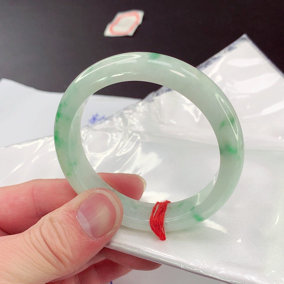 翡翠手镯未镶嵌016缅甸天然翡翠A货