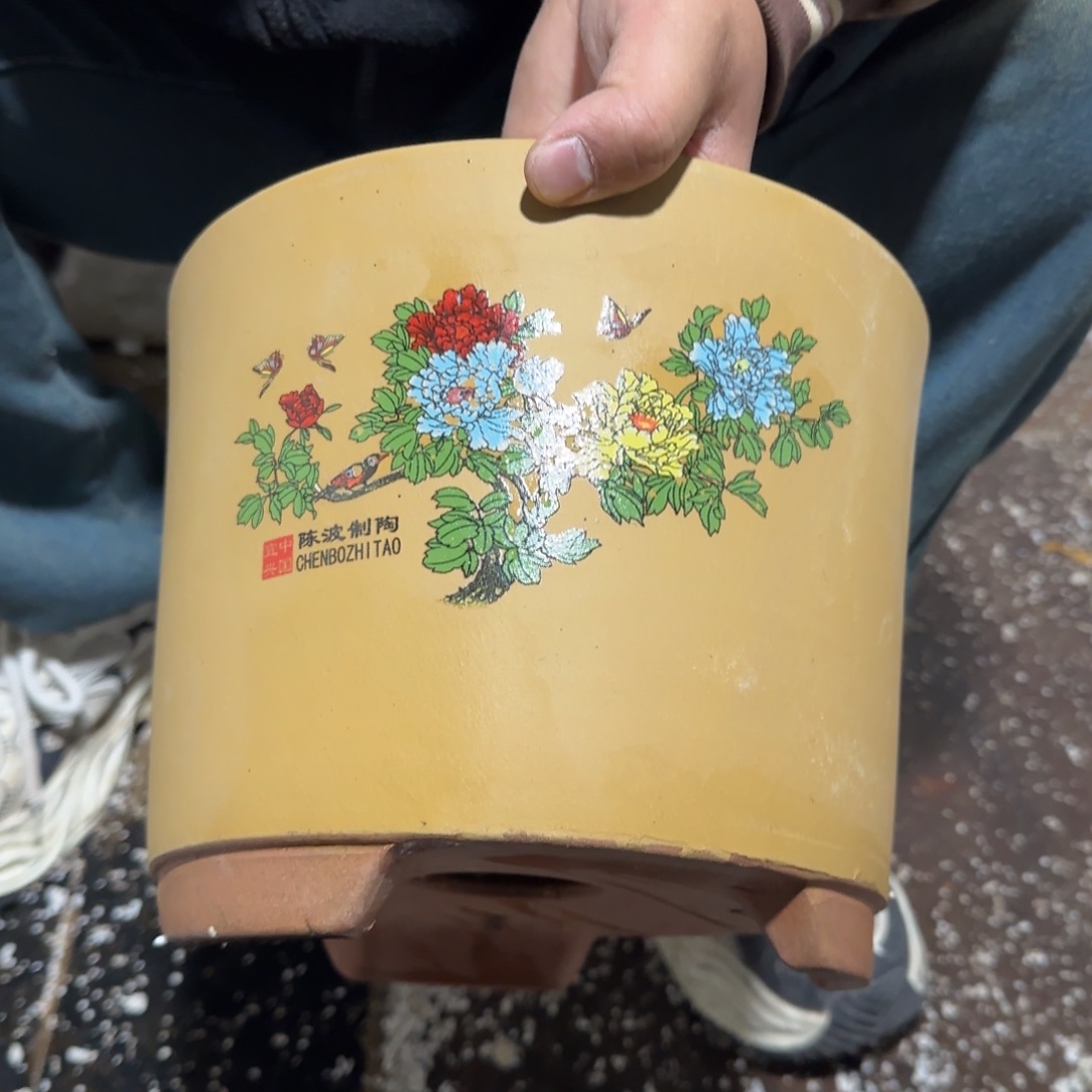 紫砂花盆口径20厘米