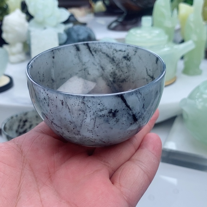 岫玉四大名玉杯未镶嵌吴*又