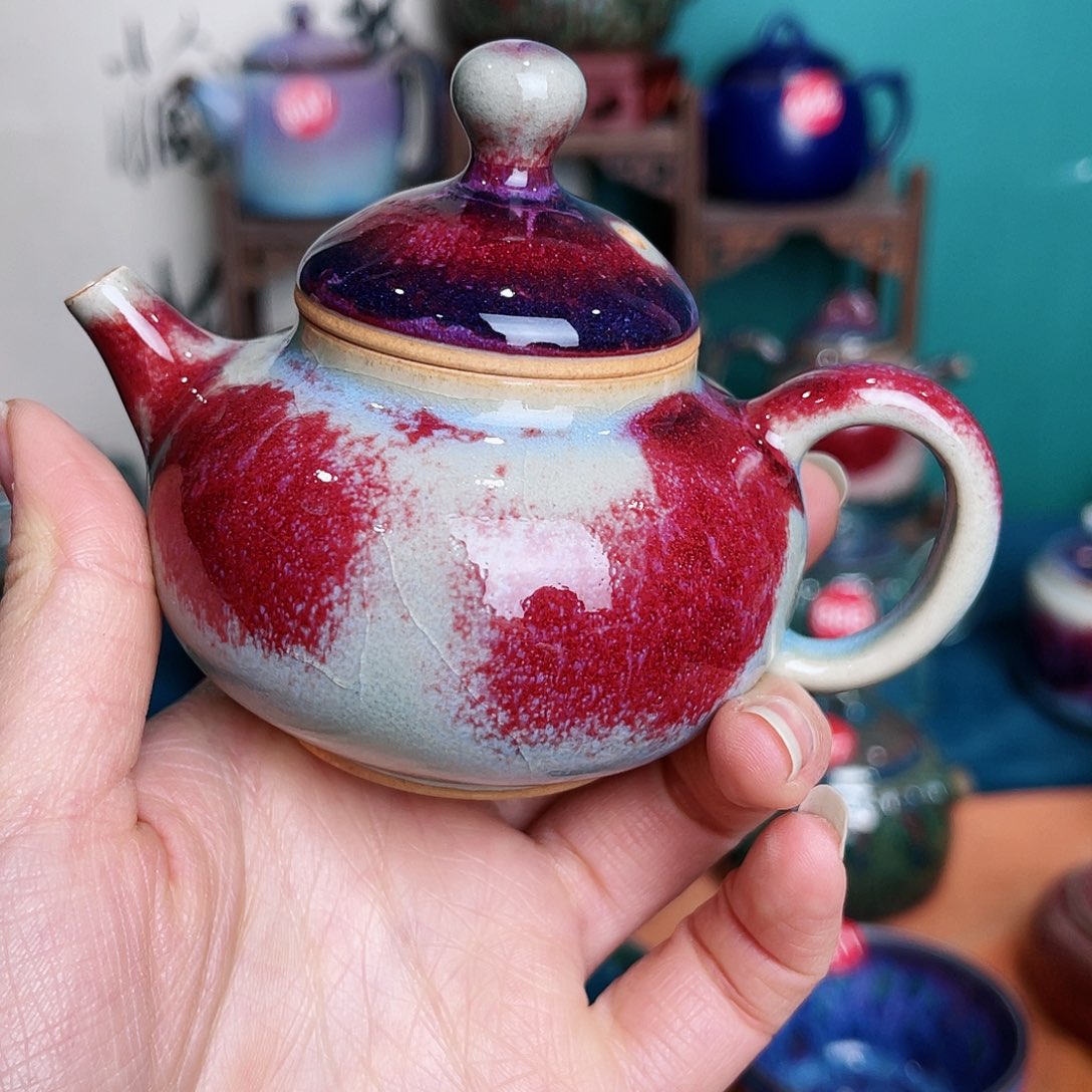 壶尤*丽钧瓷艺术作品壶