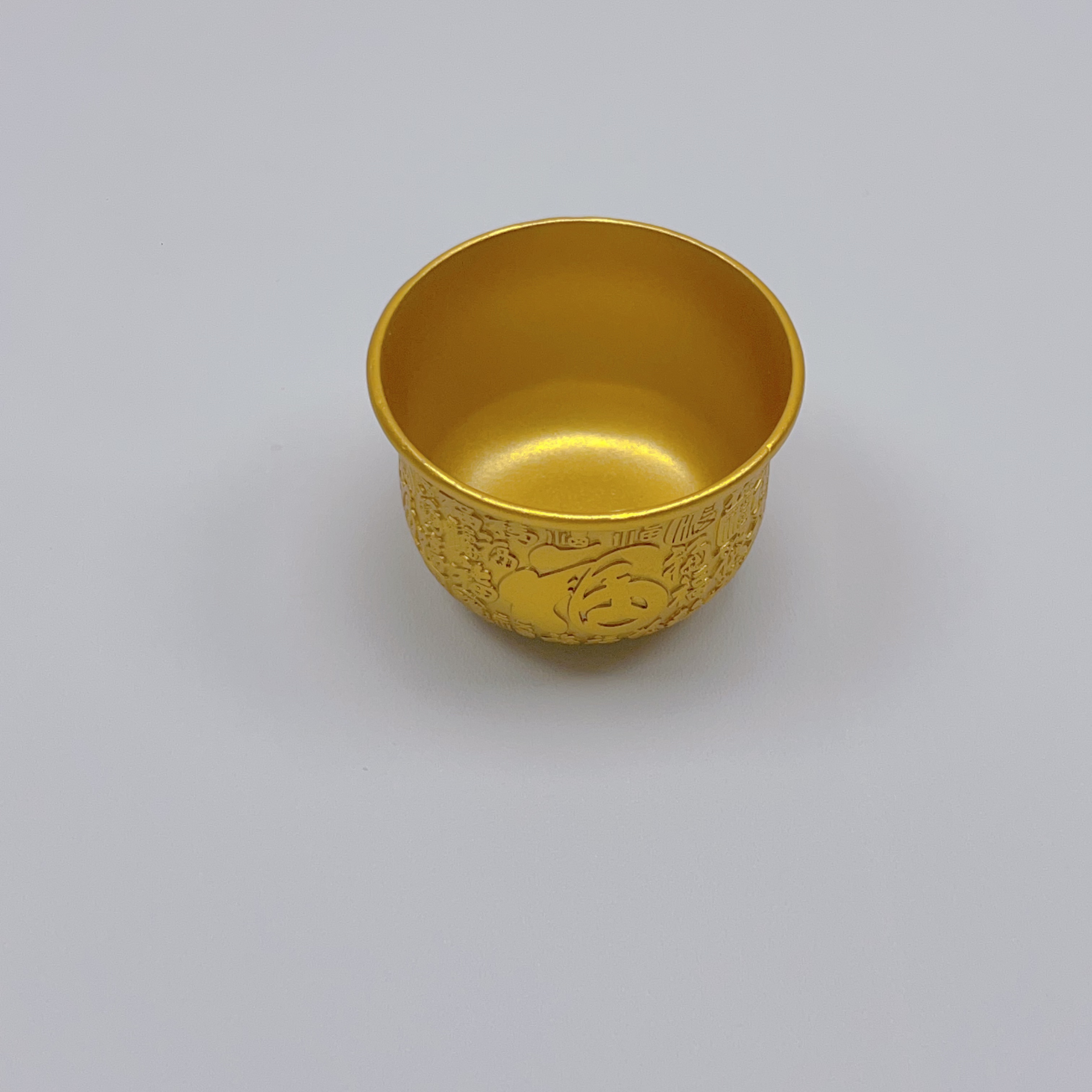 【月月严选】至臻时尚经典福字合金杯子【拍1发4】A035