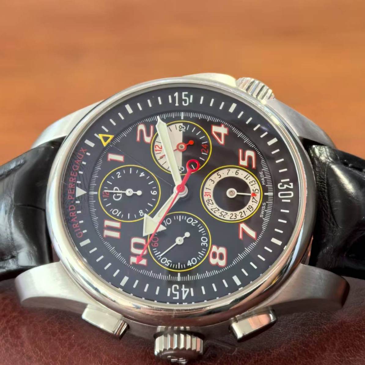 99新 Girard- Perregaux/芝柏表 芝柏/ 男表 49930自动机械 精钢