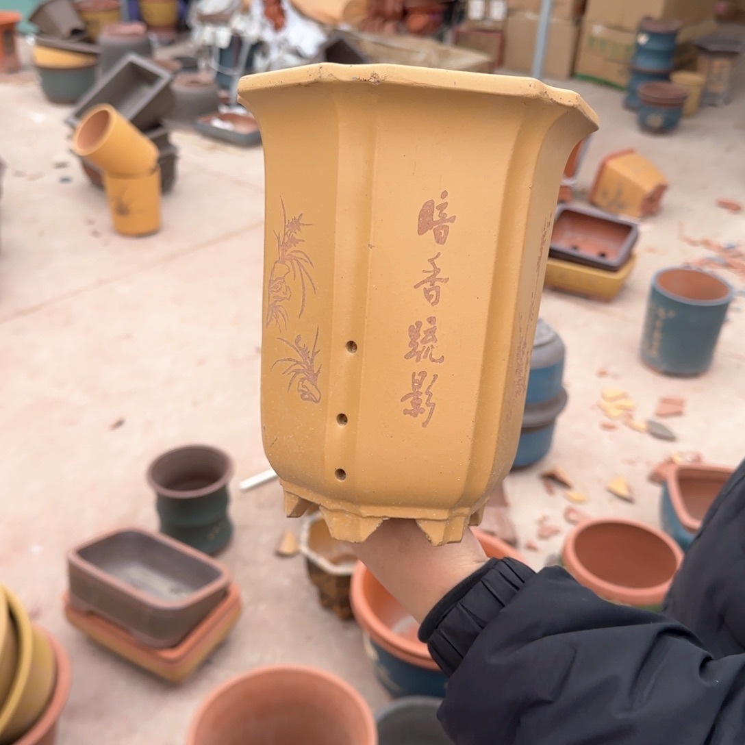 紫砂花盆口径16.22口径