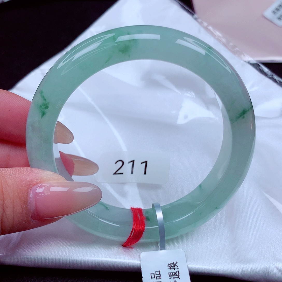 翡翠未镶嵌手镯天然缅甸翡翠A货玉手镯