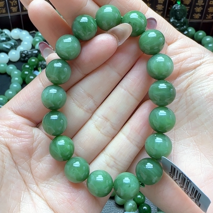 和田玉（碧玉）3手串12m未镶嵌