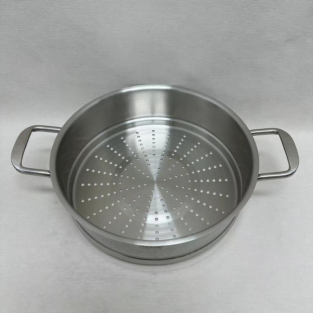 9-006 Chockmen 不锈钢蒸屉 28*9.5cm 重约0.86kg家用加厚双耳