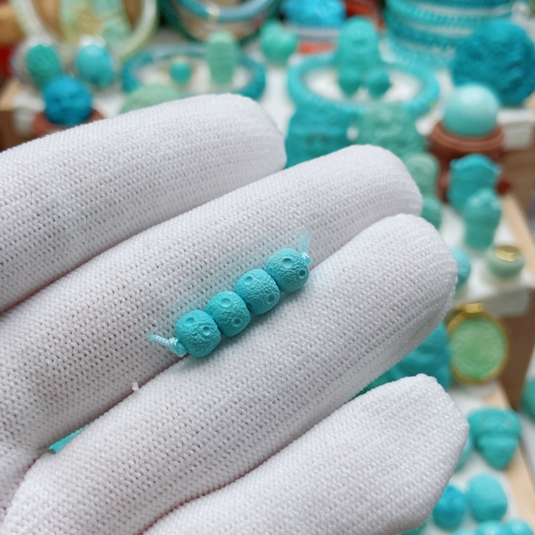 绿松石未镶嵌珠子6mm