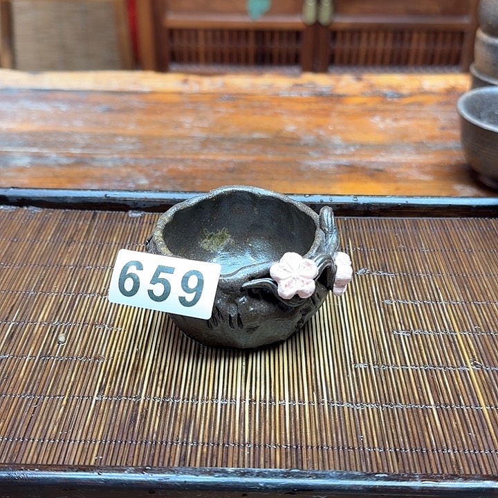 纯手工制作粗陶茶具
