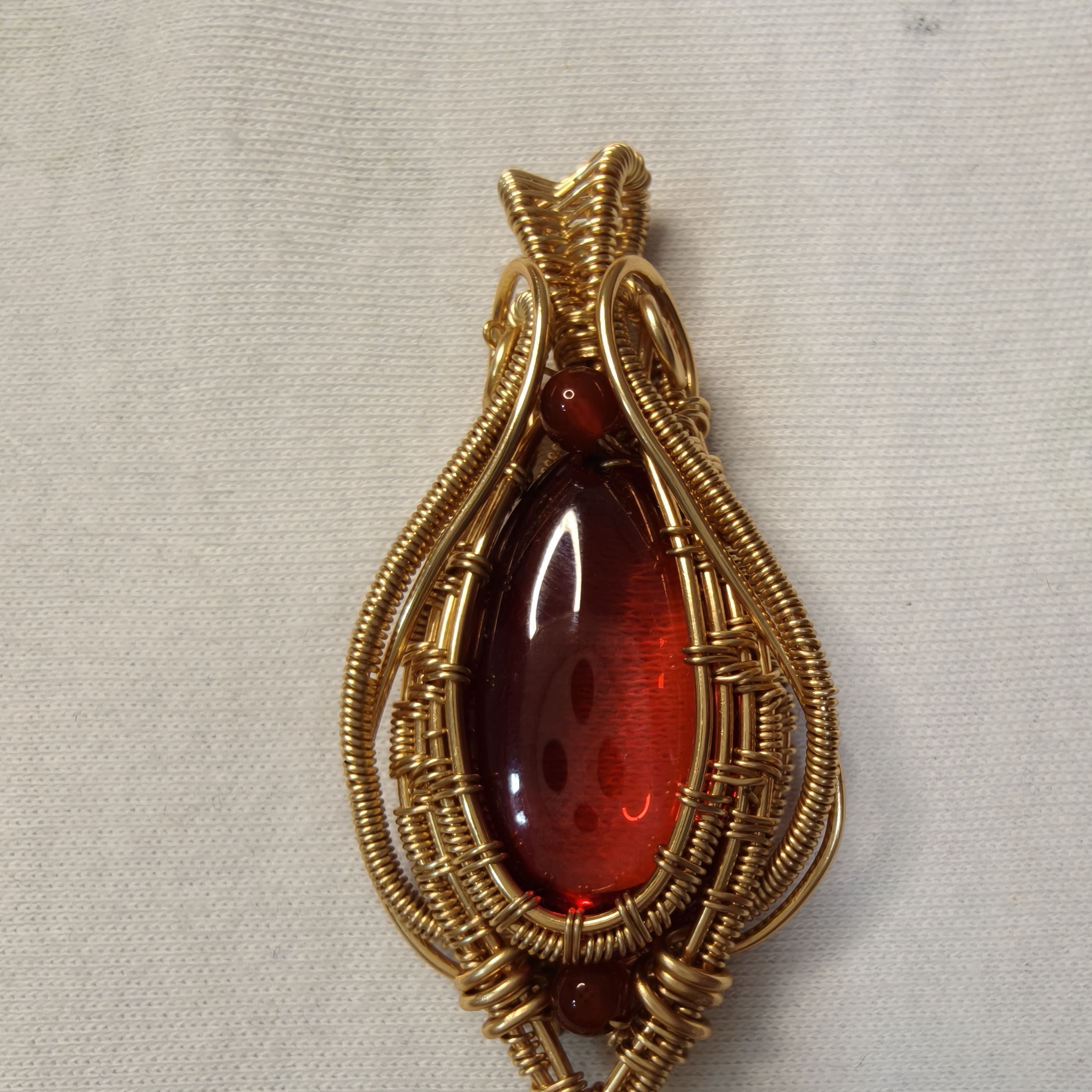 金丝绕线吊件饰品