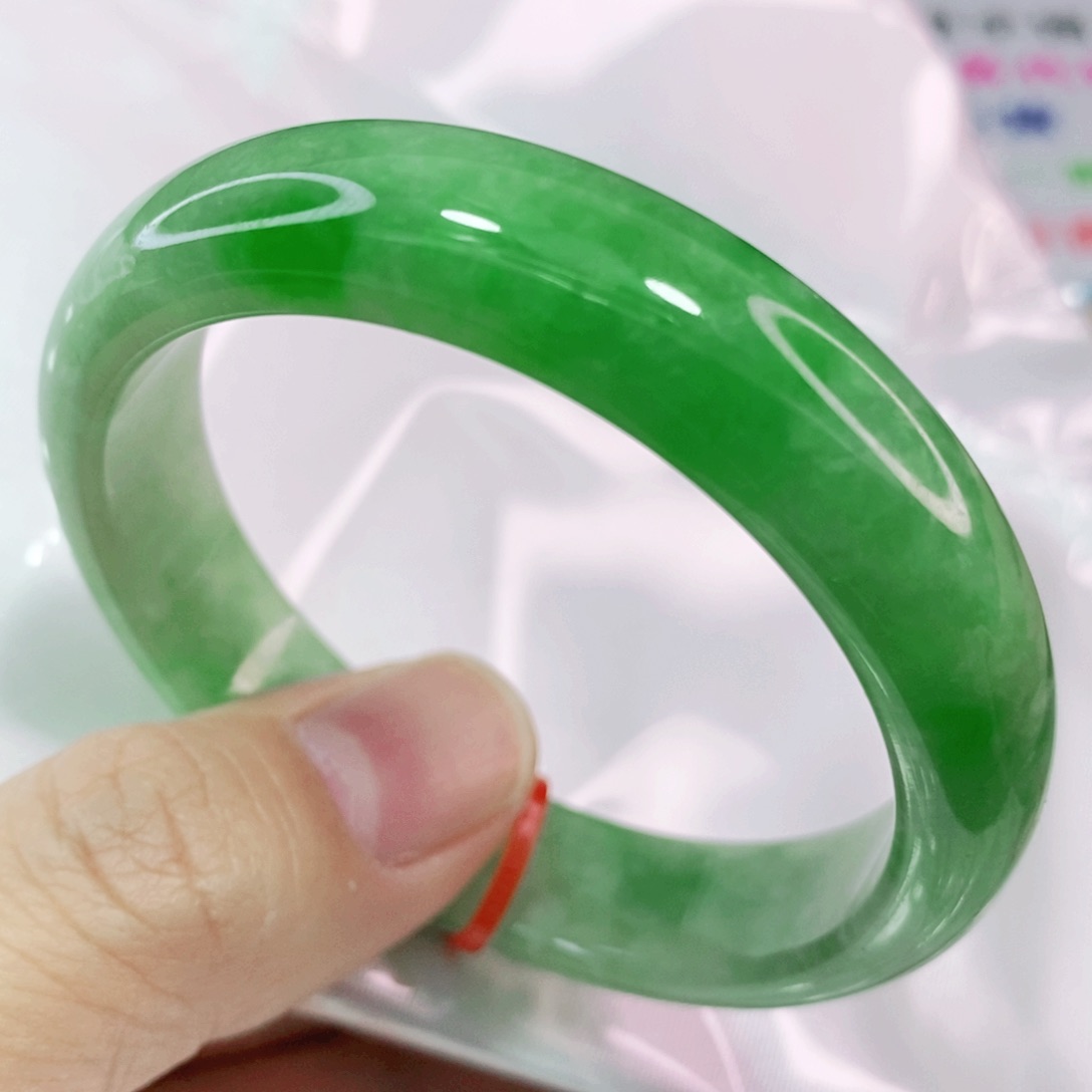 未镶嵌手镯翡翠52圈口完整