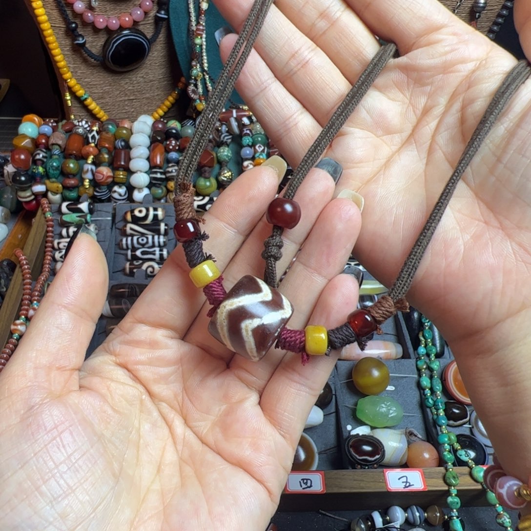 玛瑙/玉髓未镶嵌项链