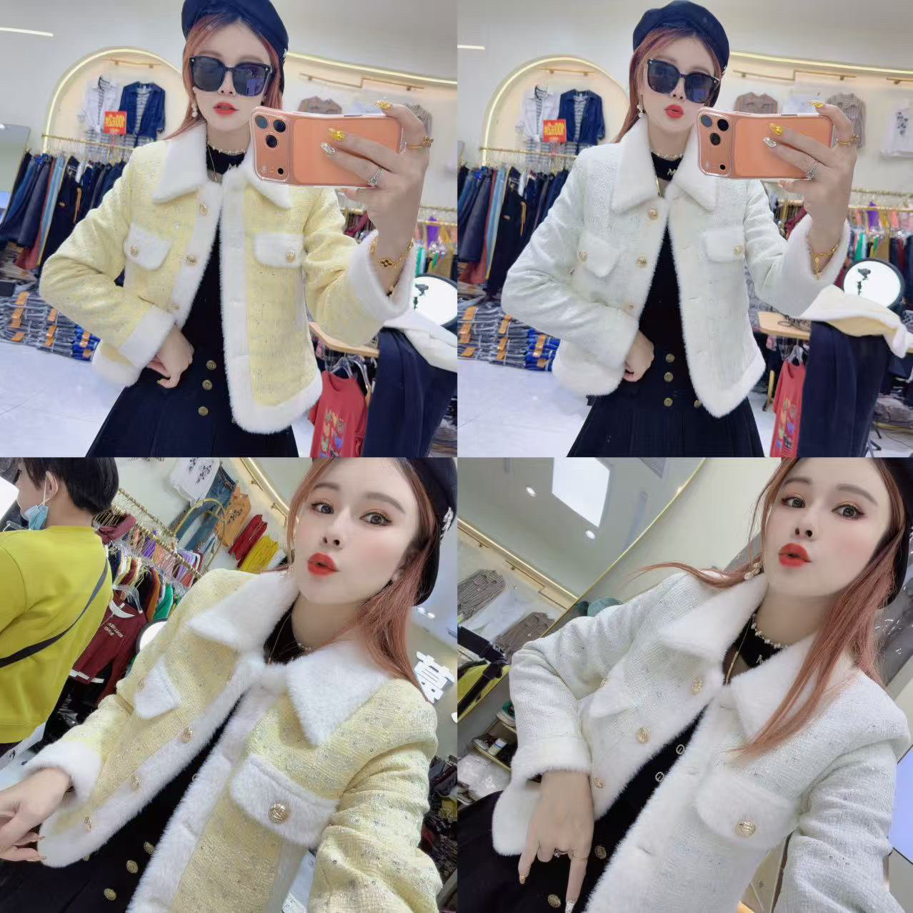 新款高端小香风气质显瘦时尚百搭夹棉保暖短外套6605