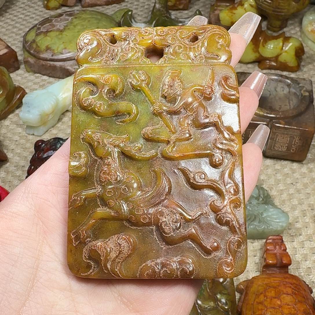 白玉菩提吊坠挂件