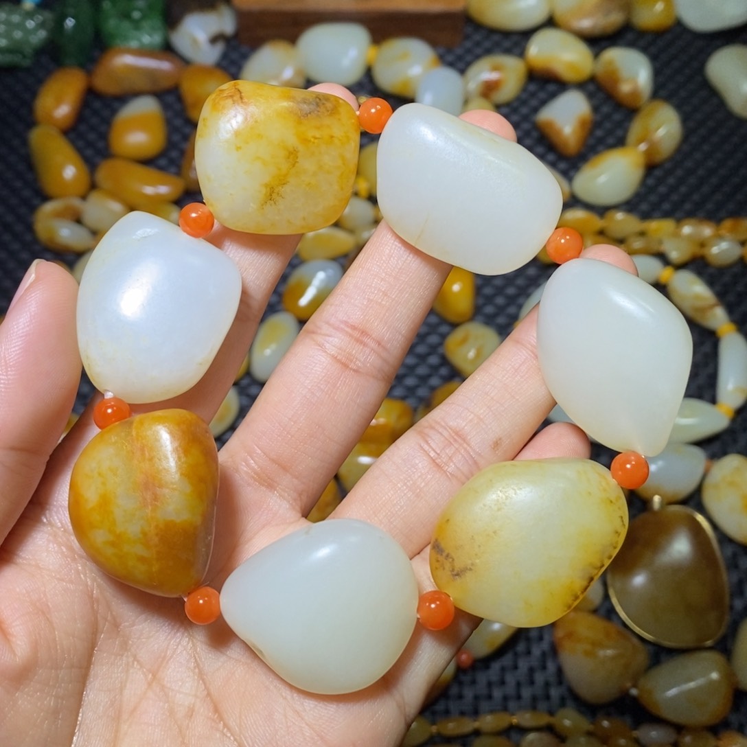 和田玉手链未镶嵌