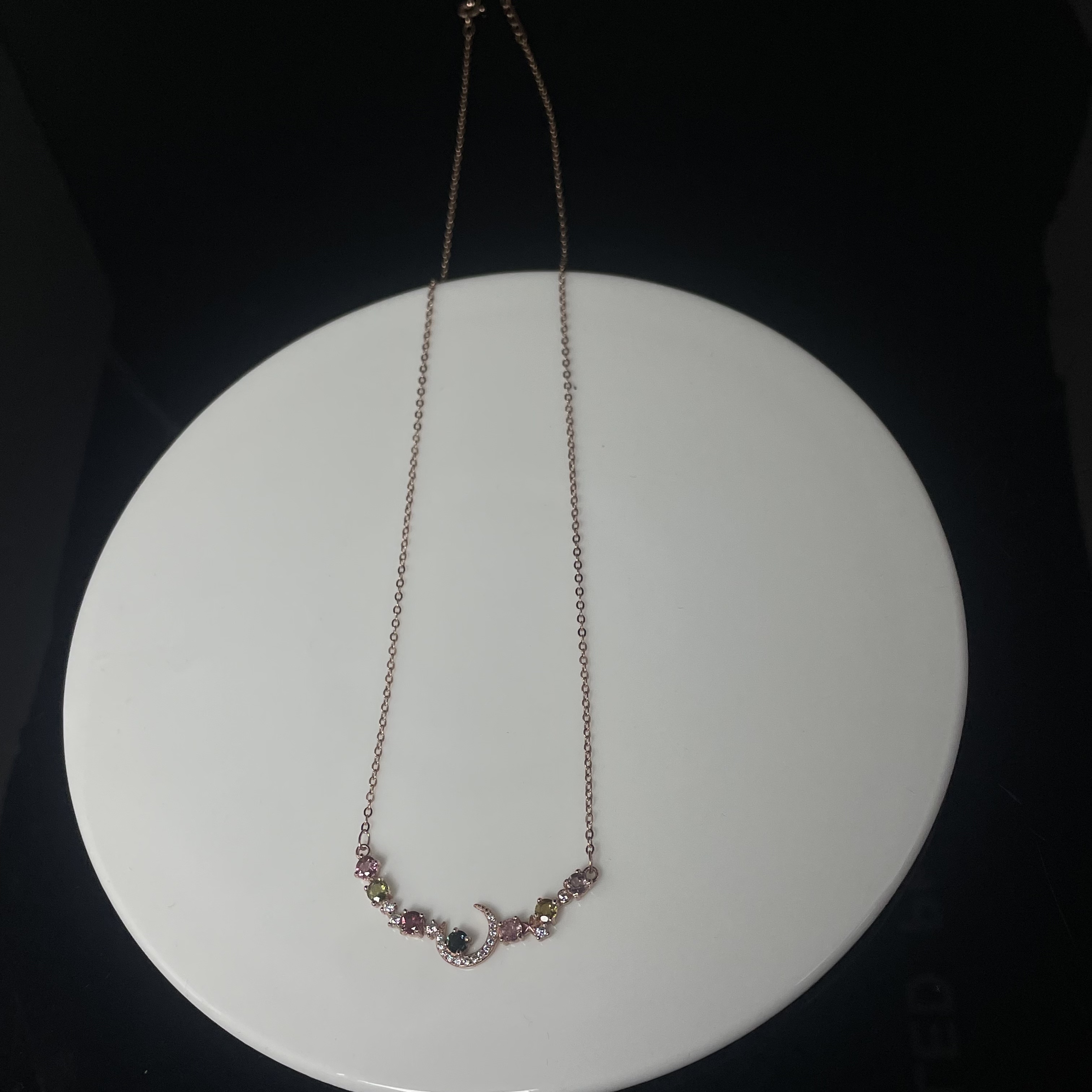 925银碧玺项链一条 (多样性发1件) LHZB144