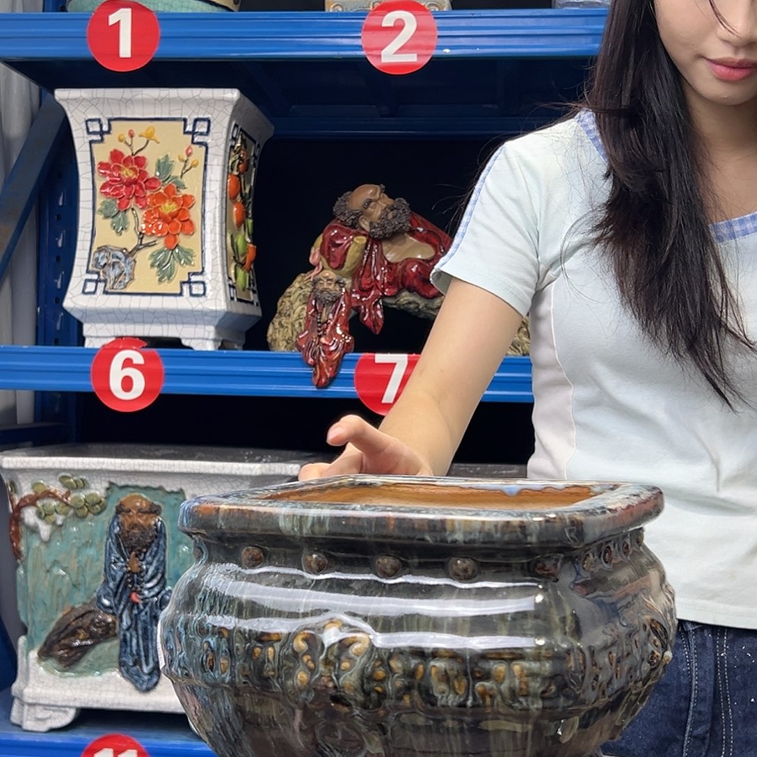 泥***鹅石湾盆石湾盆石湾盆