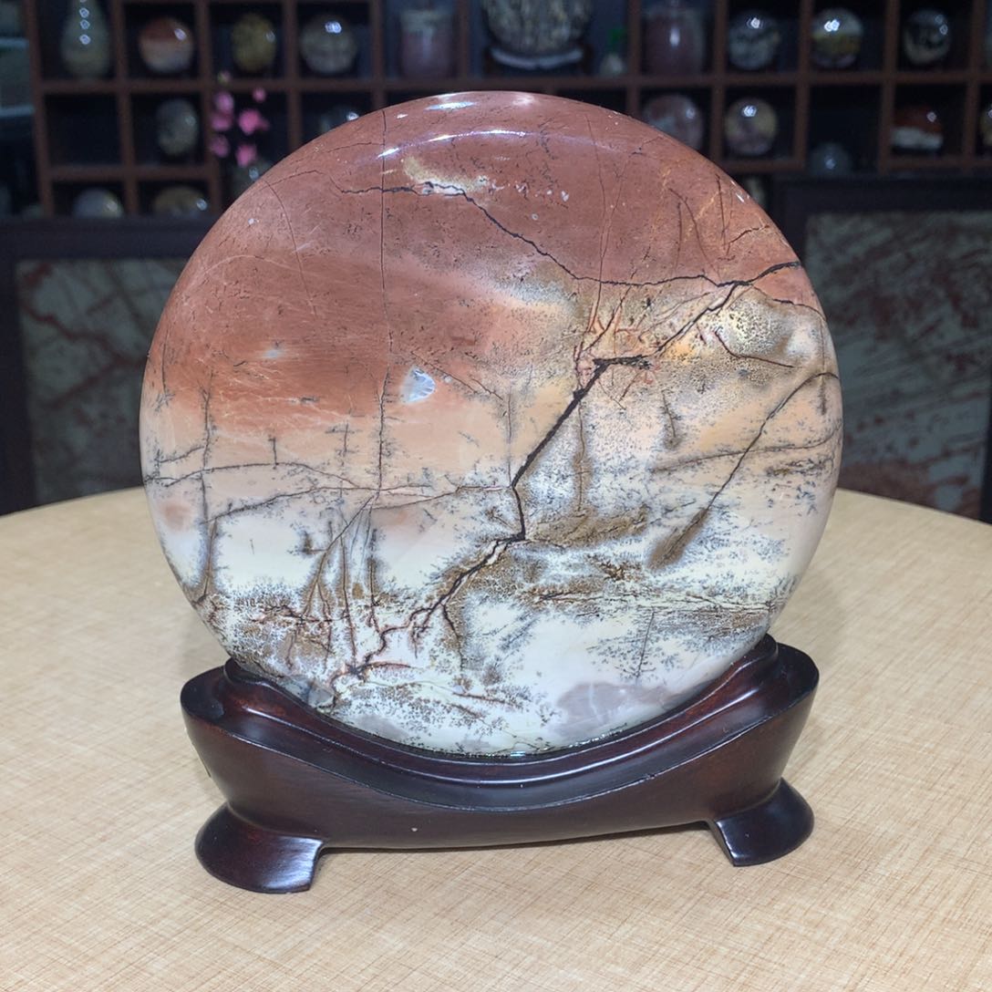 紫砂，广西国画石摆件，收藏观赏