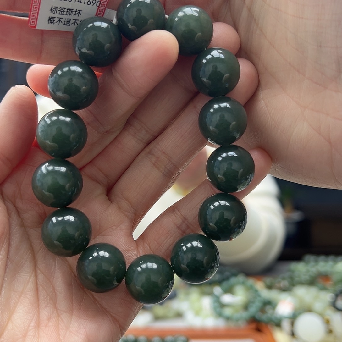 和田玉手链未镶嵌16且末