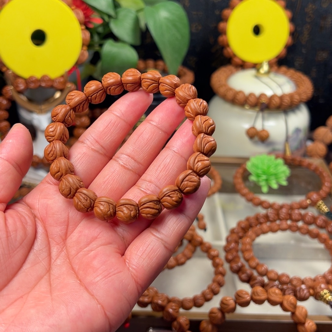 桃核手串玉龙脊手串11