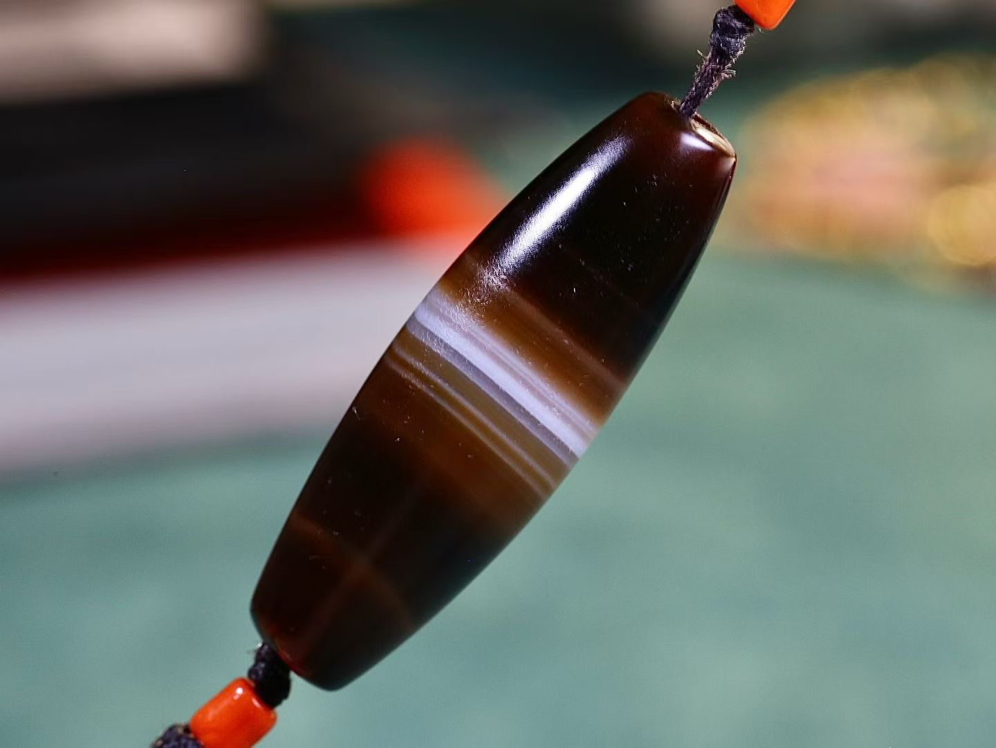 缠丝玛瑙吊坠 精品玛瑙玉髓珠子 