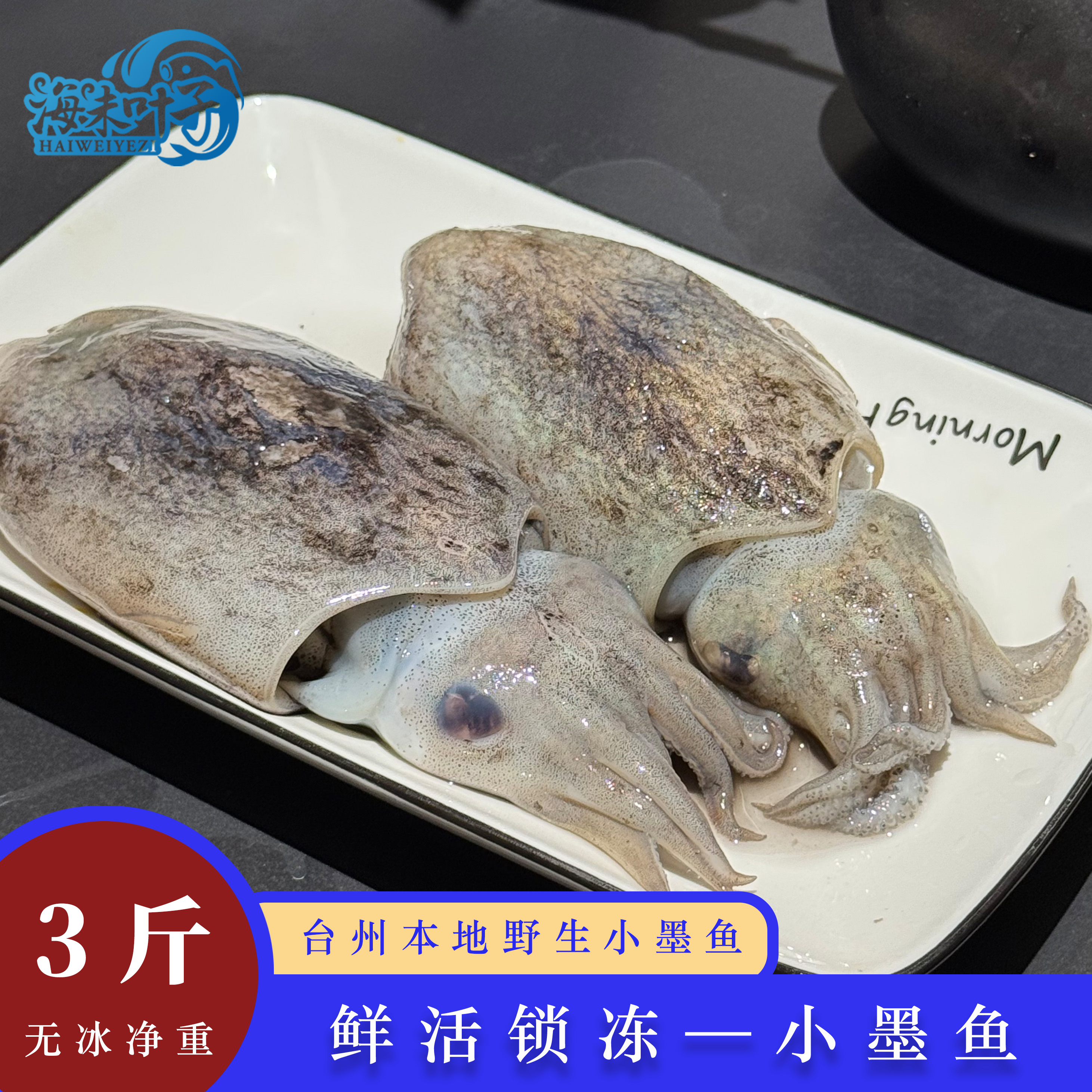 海未叶子【墨鱼】本地正宗小墨鱼渔船捕捞/锁鲜顺丰快递包邮