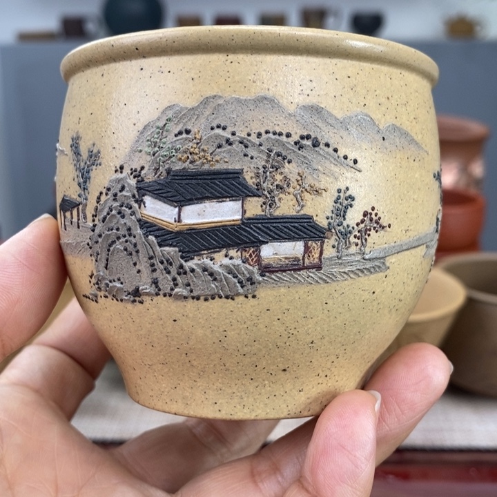 紫砂茶杯宜兴紫砂主人杯