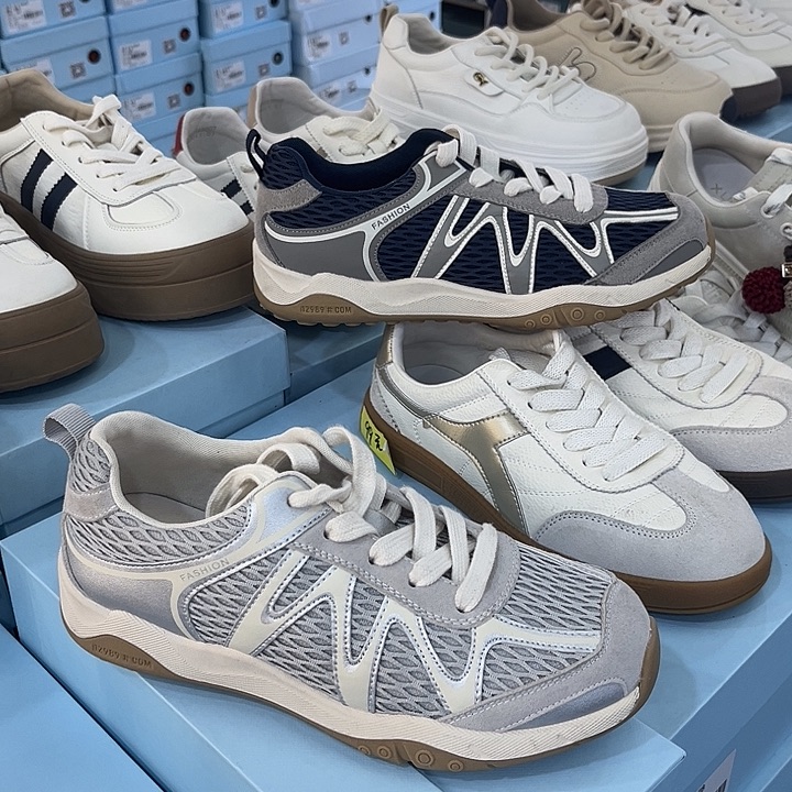 德训鞋523-70011灰灰黄36