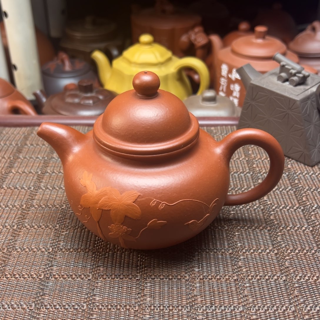 紫砂茶壶宜兴原矿紫砂壶350毫升容量