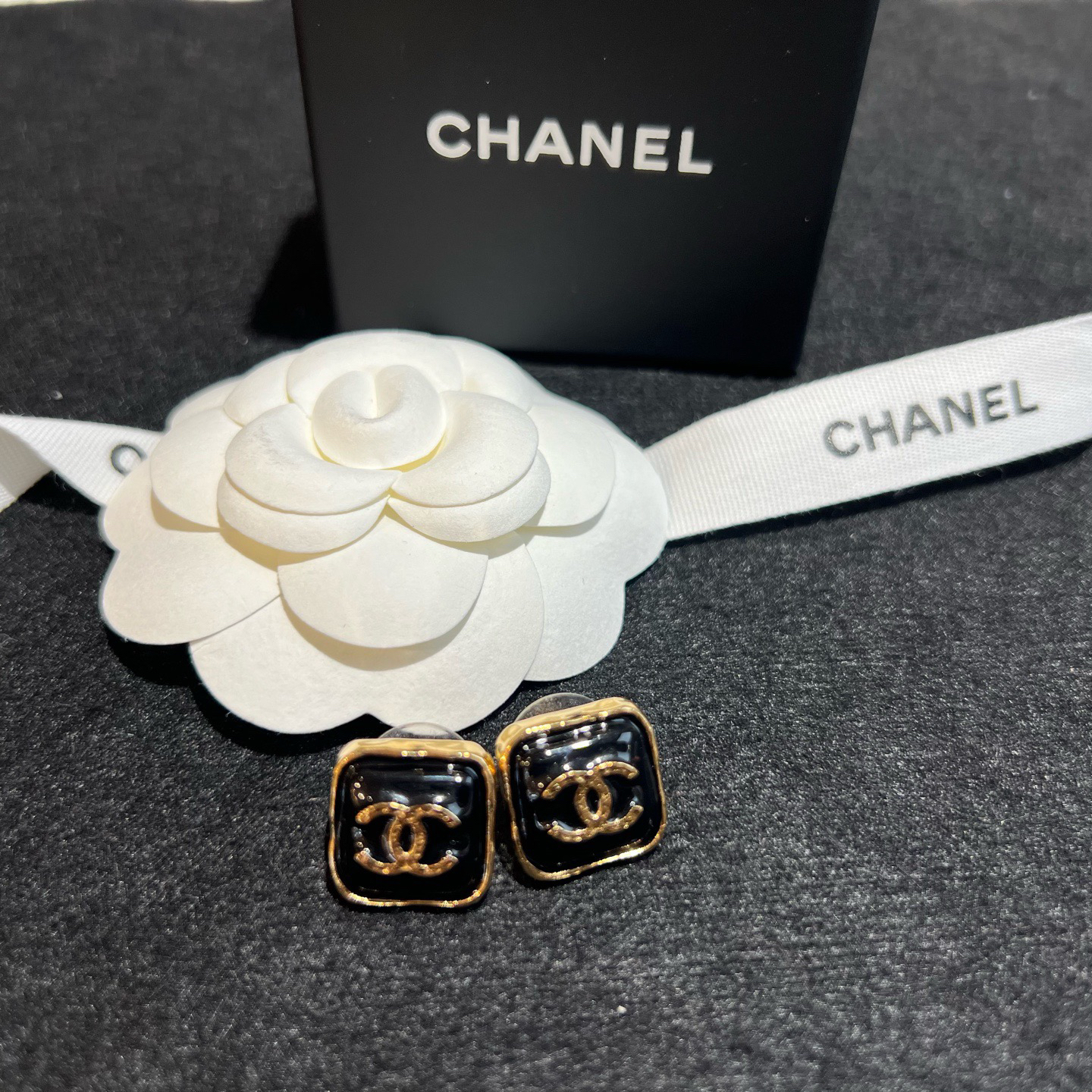 95新 Chanel/香奈儿 御古屋/49454/方糖耳钉 