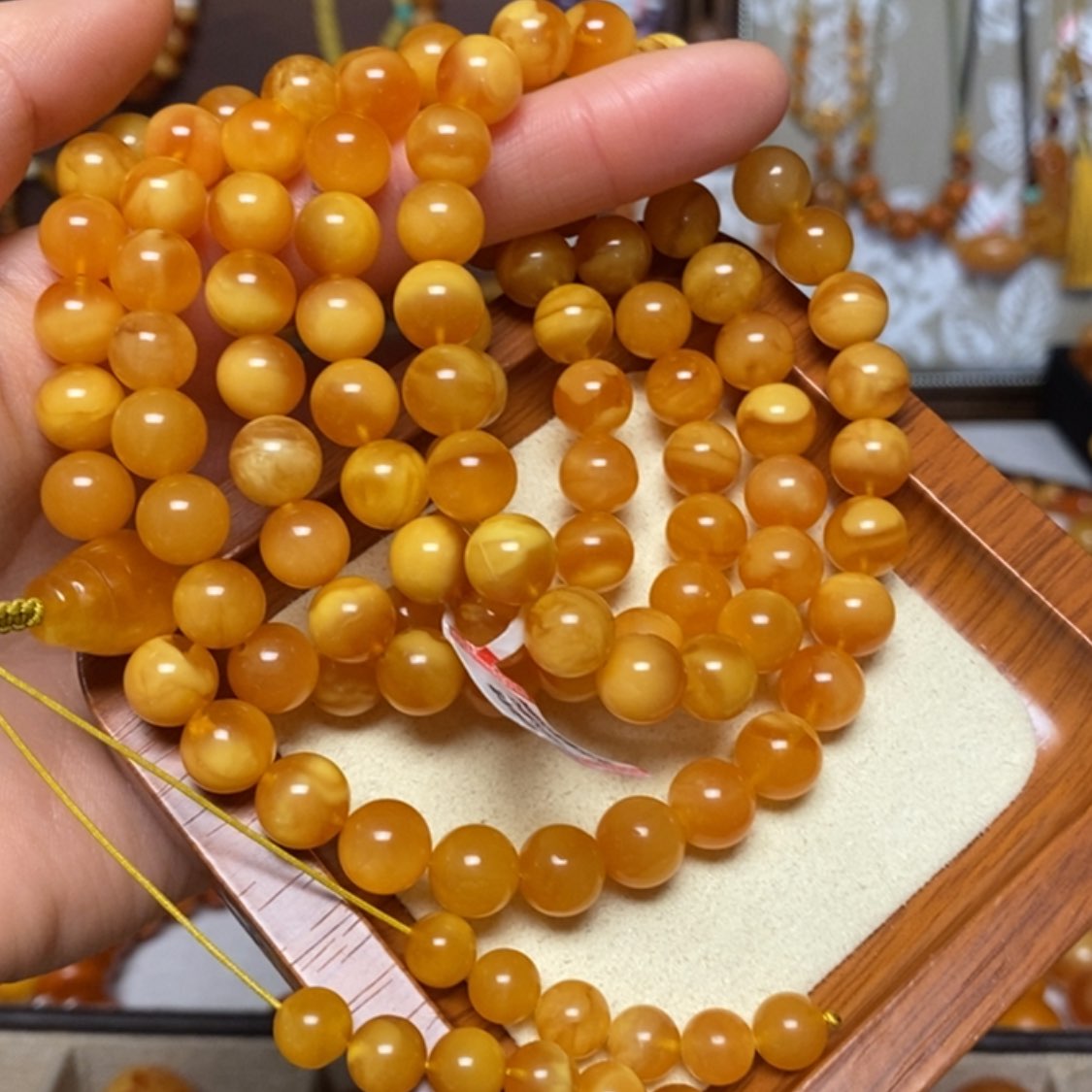 【闪购商品】蜜蜡颈饰未镶嵌项链