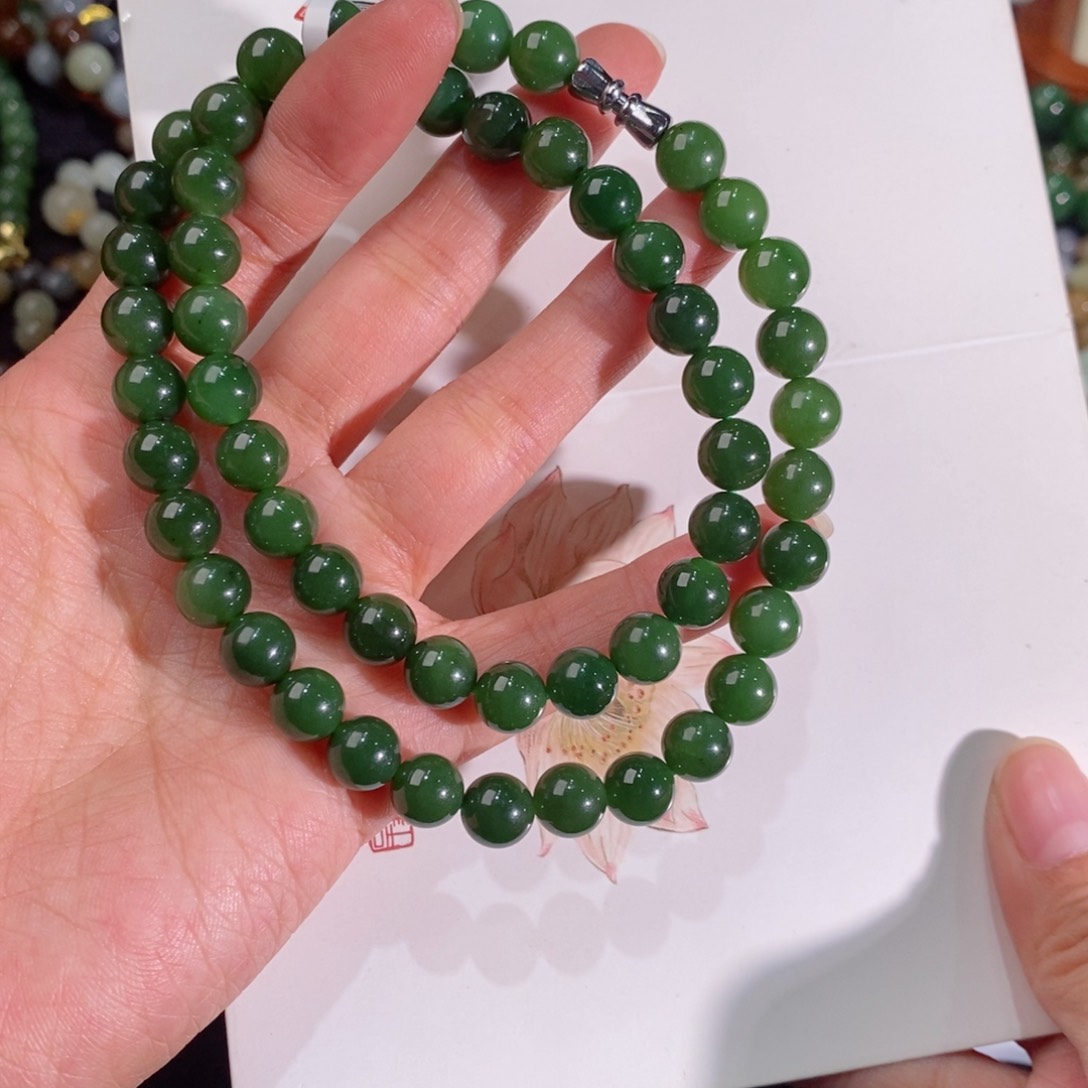 和田玉手串多样性拍一发一未镶嵌