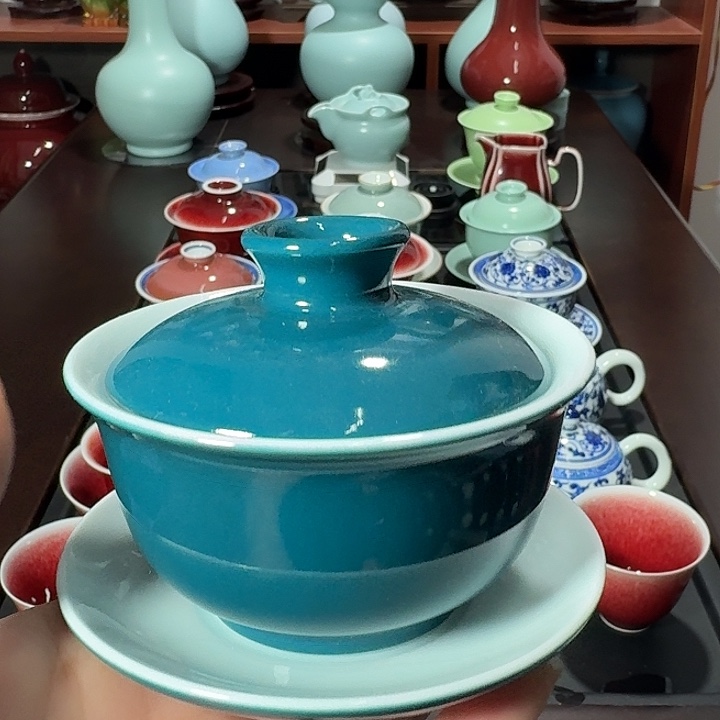 陶瓷景德镇高温陶瓷盖碗