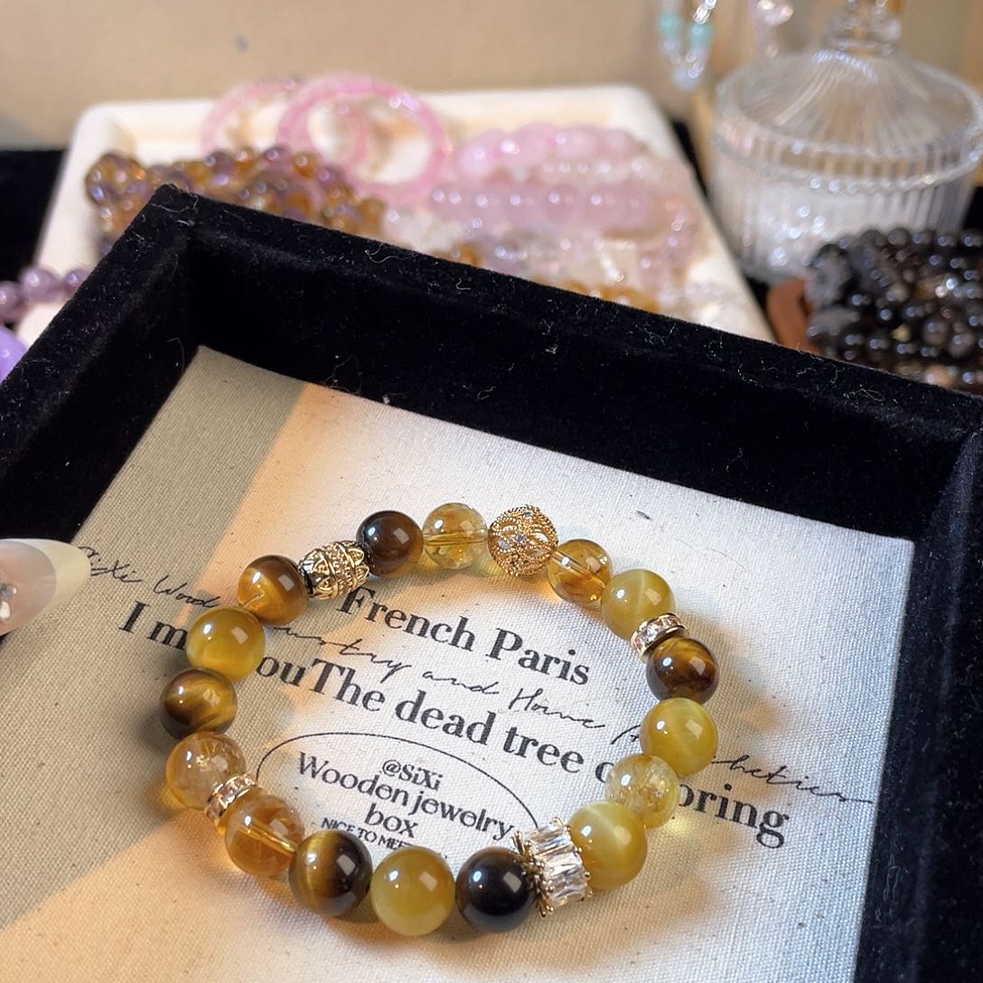 紫晶手链未镶嵌金霸