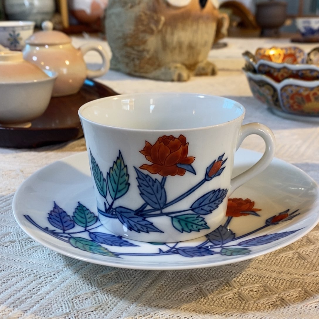 瓷片今右卫门咖啡杯