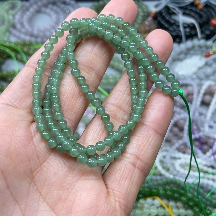 和田玉颈饰未镶嵌大***.4